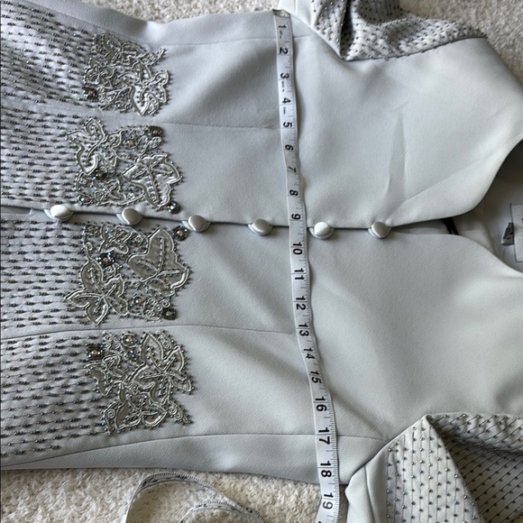 Vintage John Meyer Aqua Green Beaded Jacket & Skirt Set Women’s - Picture 13 of 17